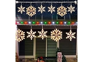 Lighted Snowflake Decorations for Outdoor Elegance