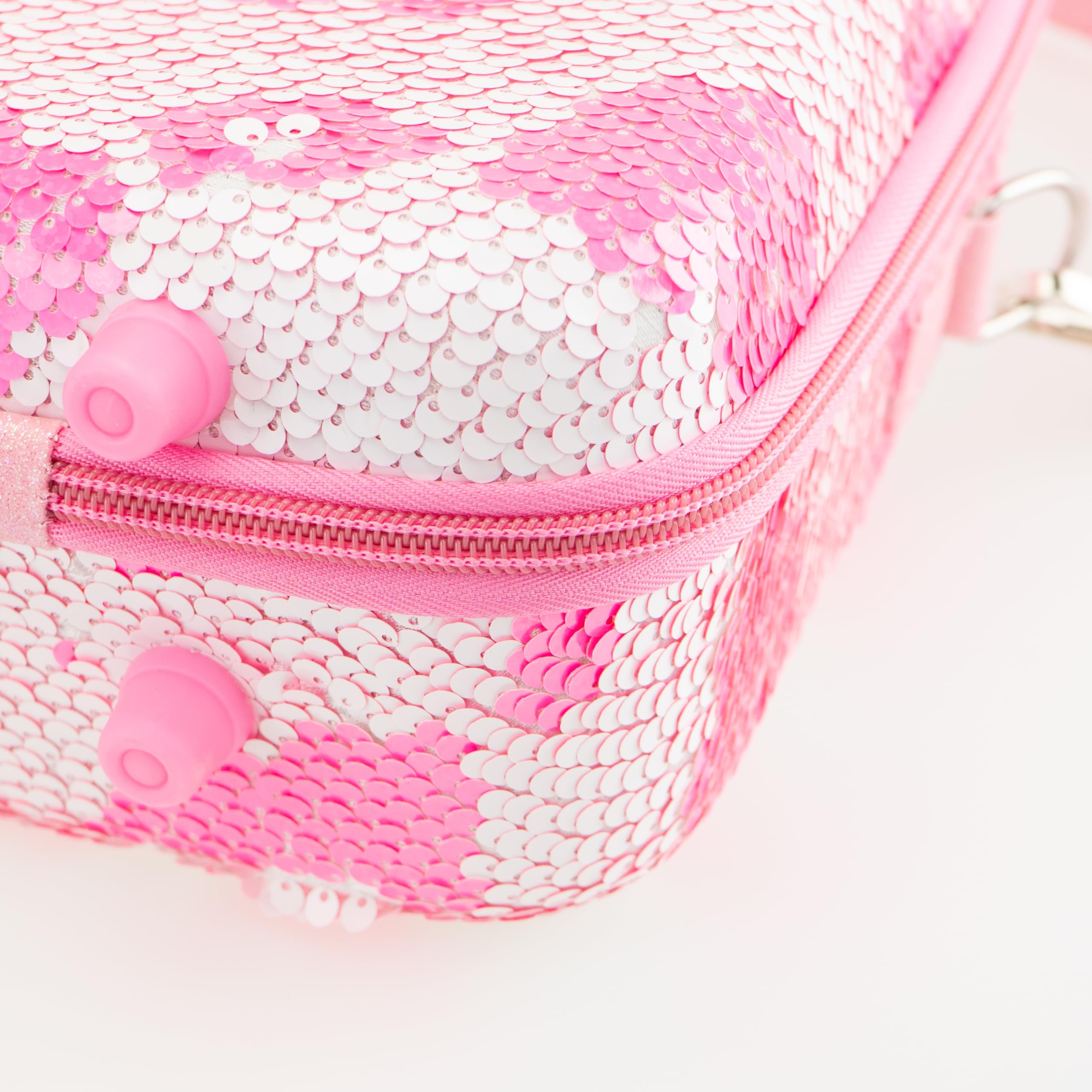 Nice Group - Girabrilla Make Up Case, Valigetta trucchi 02550G - BIANCA con Nuvole ROSA