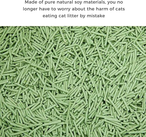 Miniatura 3 de Nourse CHOWSING - Arena de tofu de 6 libras, arena de tofu para gatos sin polvo, absorbe rápidamente los olores de los gatos, el inodoro para gatos