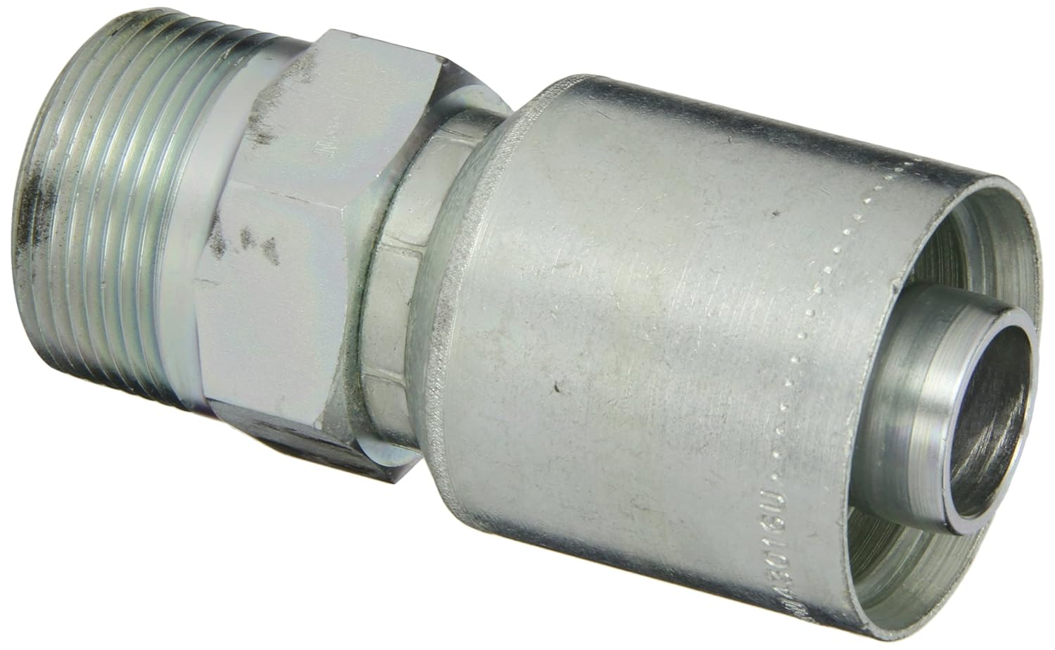 EATON Weatherhead Coll-O-Crimp 43020U-120 Male Pipe Rigid Fitting, Low Carbon Steel, 1-1/4" Hose ID, 1-1/4" Pipe Size