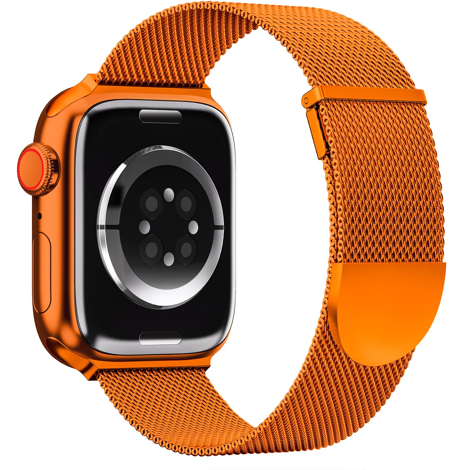 Higgs Cinturini Compatibile con Cinturino Apple Watch 40mm 38mm 41mm per Donna e Uomo, Cinturino Magnetiche Regolabili Doppie per iWatch Series SE(Second) 9 8 7 6 5 4 3 2 1, Liscio Maglia Milanese