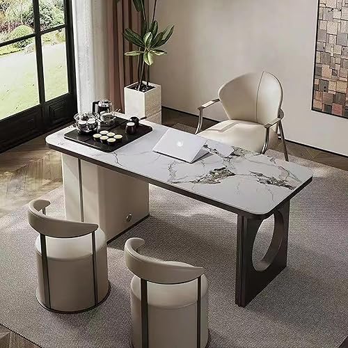 Miniatura 2 de Sillas de comedor modernas y elegantes, con forma cilíndrica creativa, sillas con cojín de asiento de cuero, silla de ocio con marco de metal para