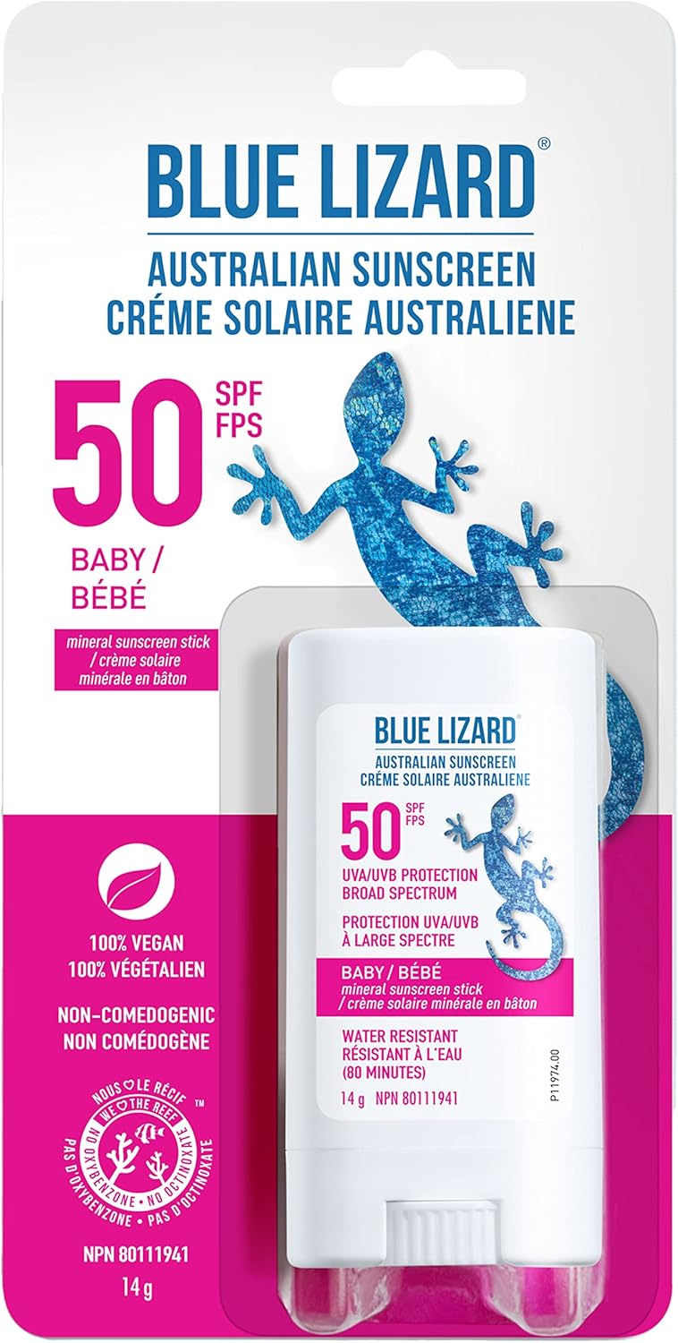 Blue Lizard All-Natural mineral face stick SPF 50