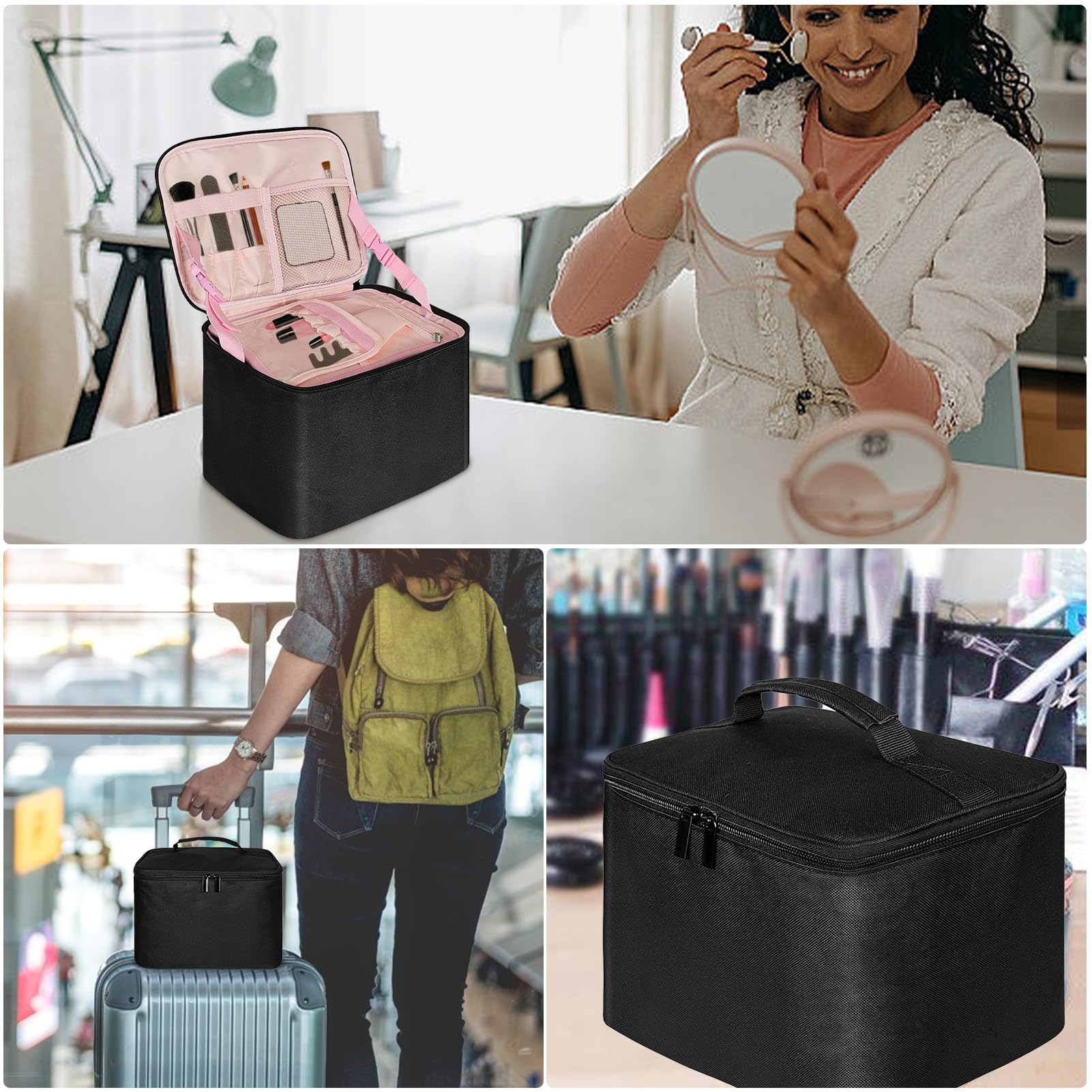 Reisetasche Für Toilettenartikel Make-up-Tasche Mit Mehreren Fächern