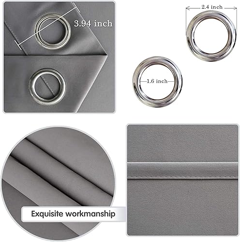 Miniatura 5 de DWCN Cortina opaca con división de habitación de privacidad total cortinas térmicas para puerta de patio sala de estar división de dormitorio y