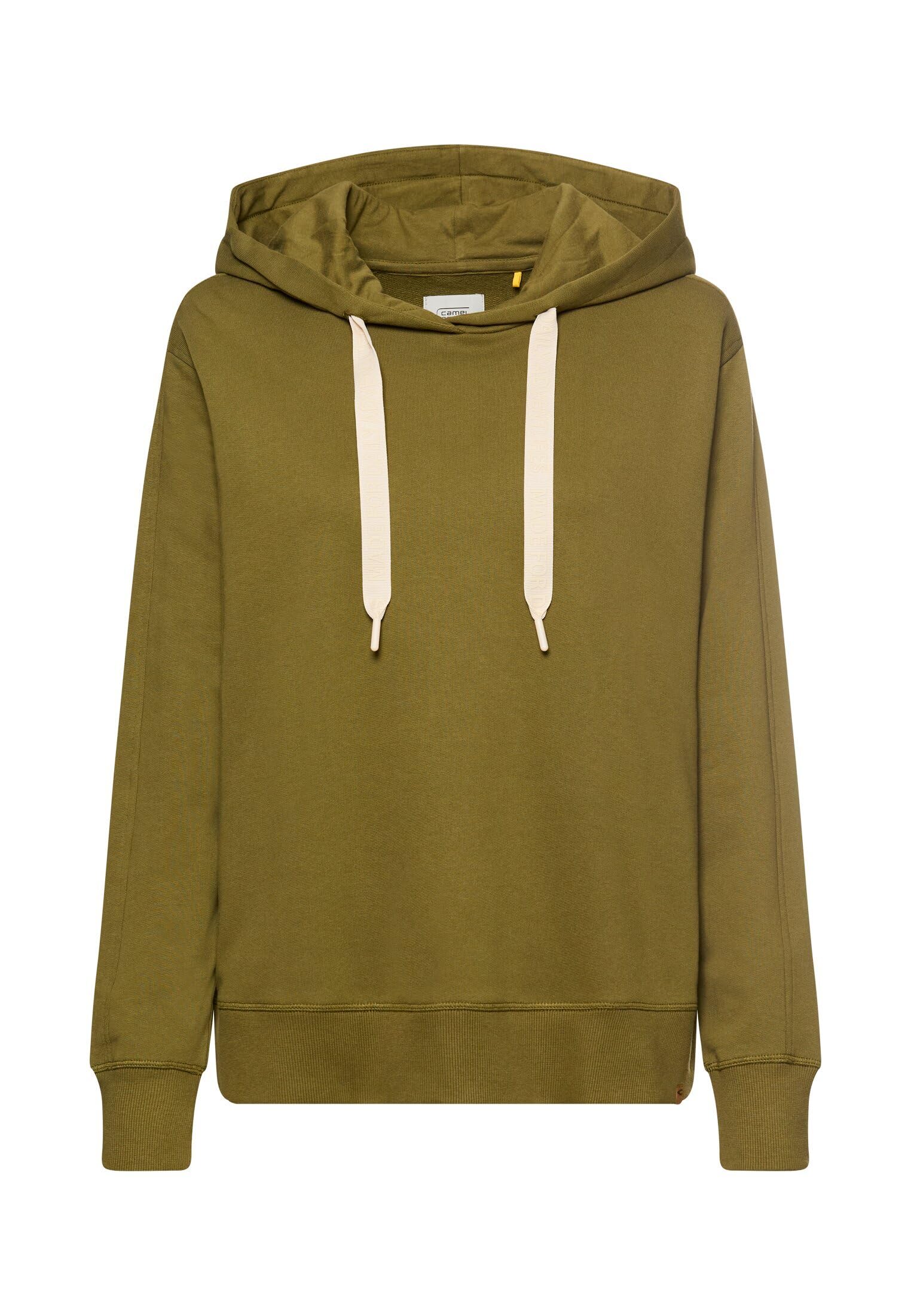 camel active Damen Hoodie aus Reiner Baumwolle