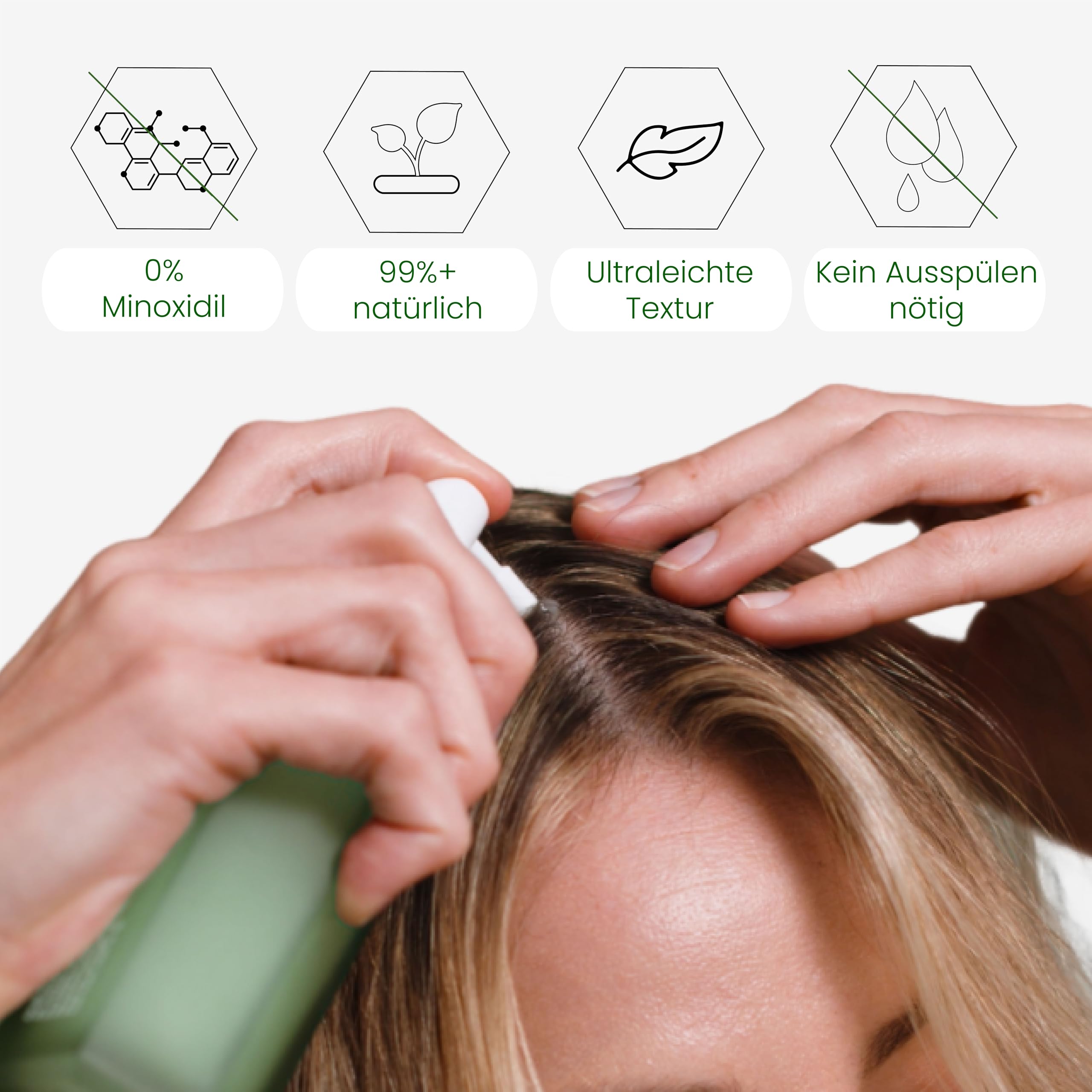 Nacht-Kopfhaut-Elixier | Anti-Haarausfall-Serum für Frauen | Effektive Haarwuchsbehandlung mit ayurvedischen Kräutern und Schweizer Biotech | 0% Minoxidil, 0% Aggressivität (100 ml)