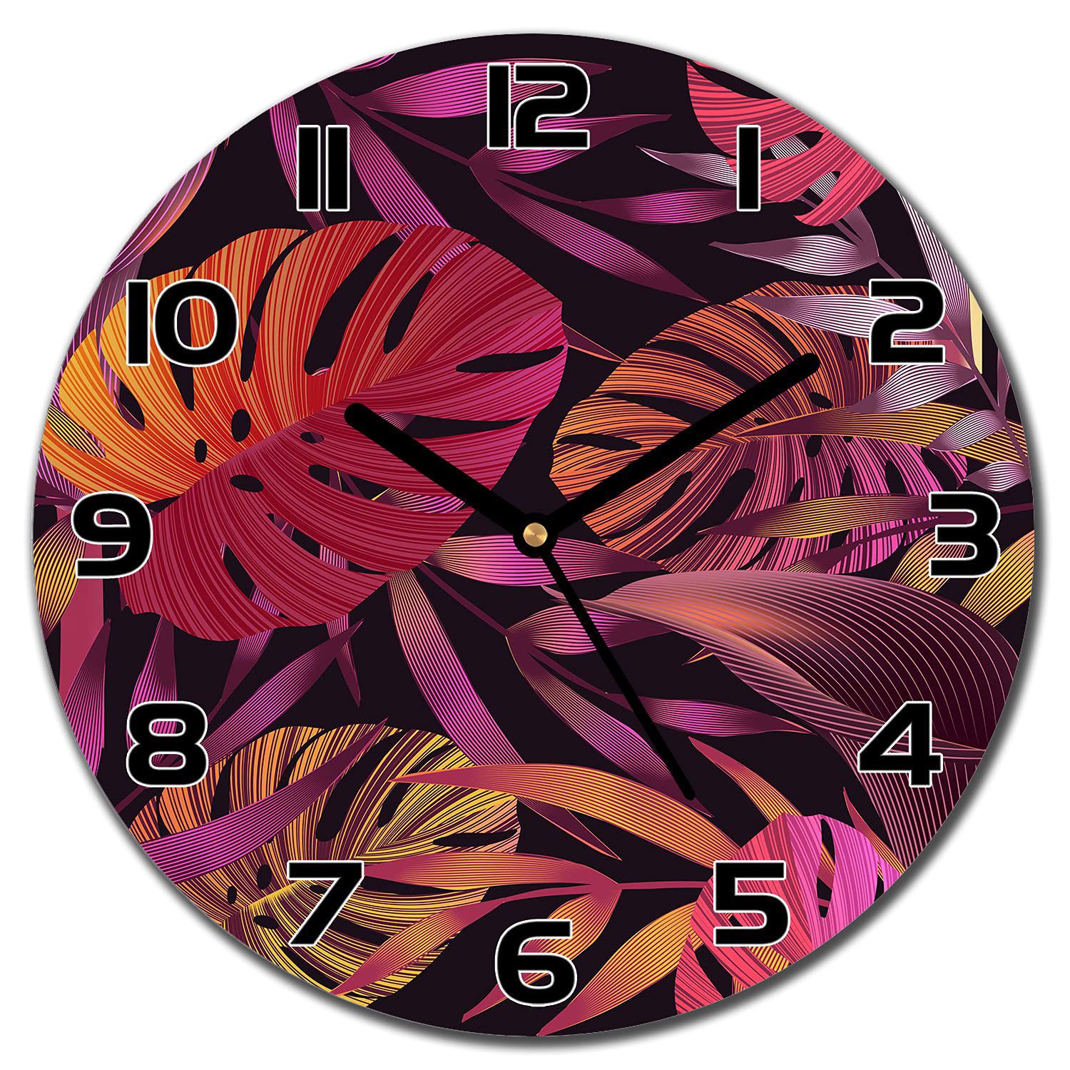 Horloge en verre silencieuse pour chasser le stress du quotidien 30cm