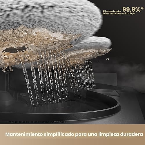 Miniatura 8 de Mova V50 - Robot aspirador y trapeador ultra completo, autolimpiante, succión de 24,000 Pa, navegación elevable con superación de obstáculos y