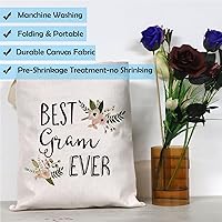 Vista 7 de GJTIM Regalo de cumpleaños de Gram Best Gram Ever Gift Quote Maquillaje Cremallera Bolsa Bolsa Abuela Cosméticos Bolsa, Bolso Best Gram Ever, Moderno