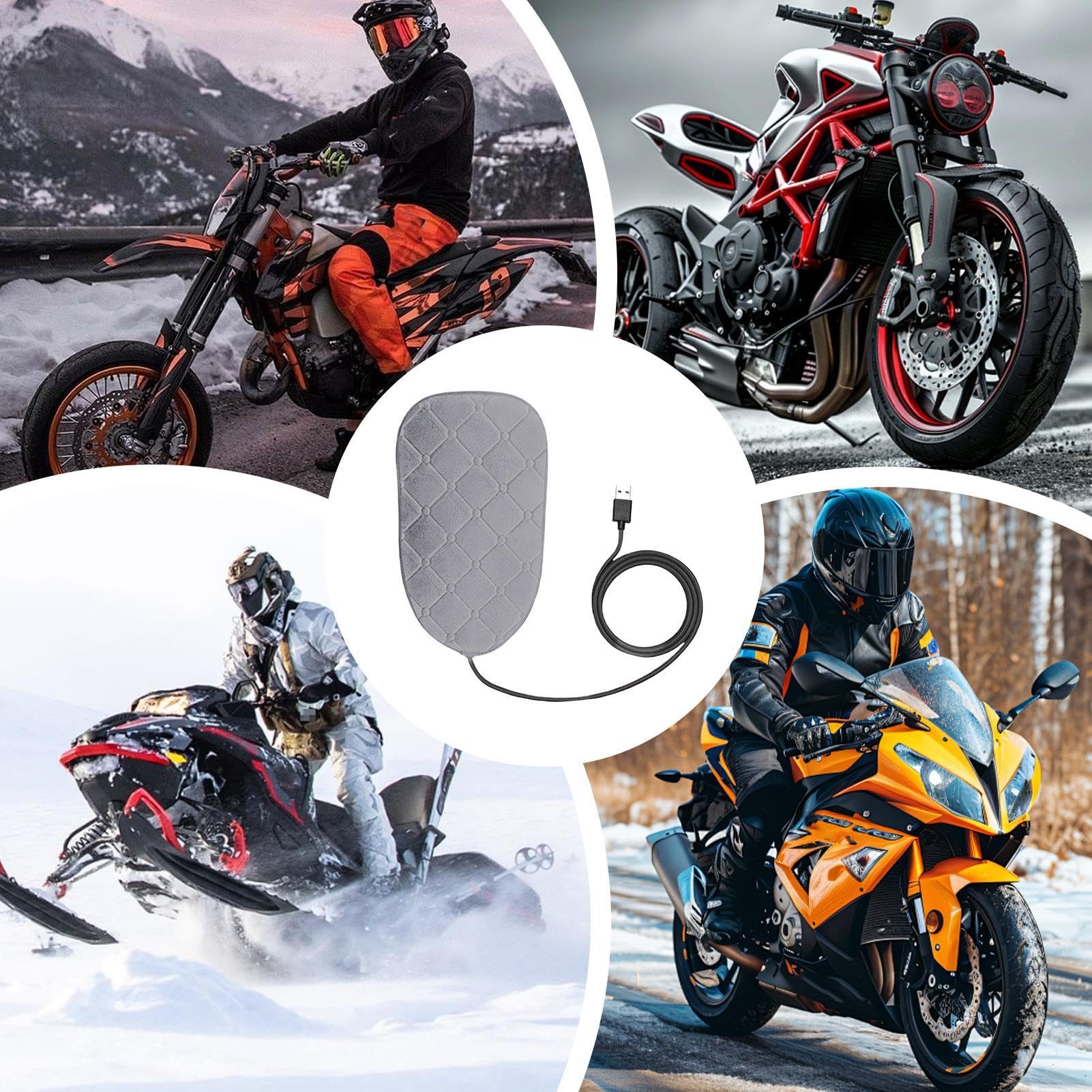 Cuscino per sella per moto, 2 temperature, impermeabile