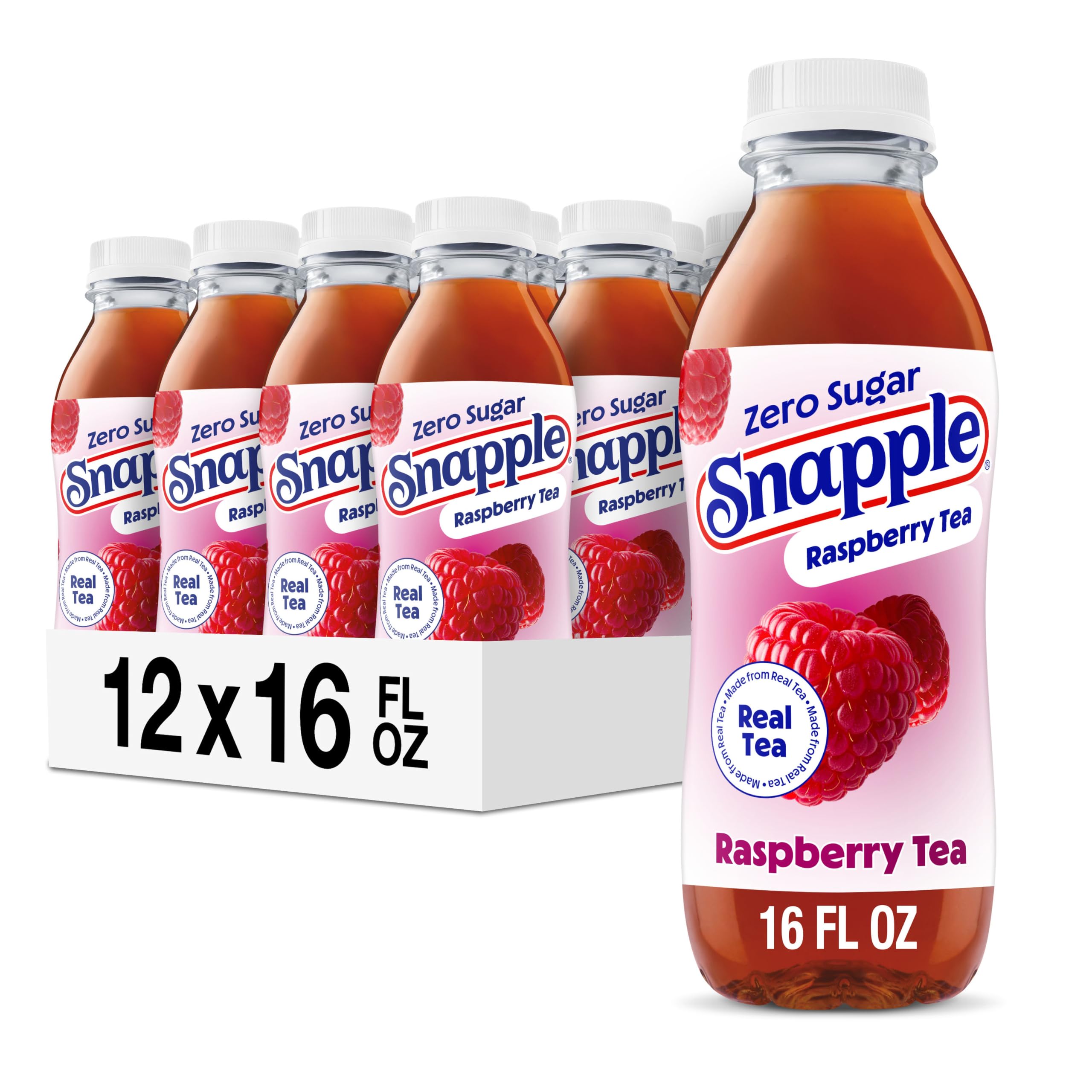 Amazon.com : Snapple Zero Sugar Raspberry Tea, 16 fl oz recycled