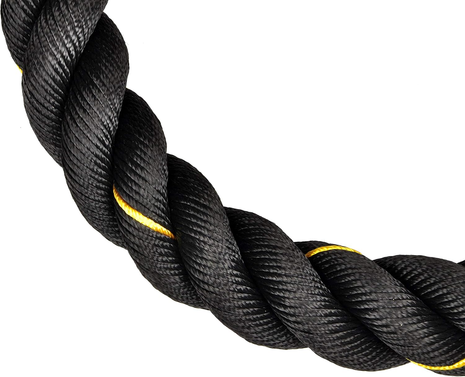HulkFit Heavy HD Dacron Battle Exercise Training Rope, 1.5/2in Diameter, 30/40/50ft Length
