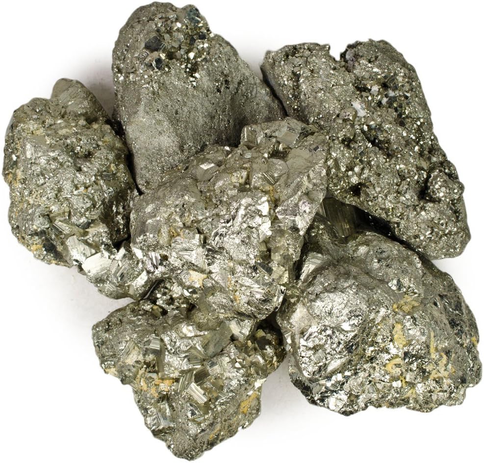 Hypnotic Gems Materials: 3 lbs Pyrite Fools Gold Large Stones from Peru - 1.5-2" Avg - Raw Natural Rough Crystals for Cabbing, Tumbling, Lapidary, Polishing, Wire Wrapping, Wicca & Reiki Healing