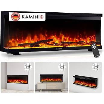 KAMINIO  Lea PRO 50 Electric Fireplace with Heating [Stand Installation