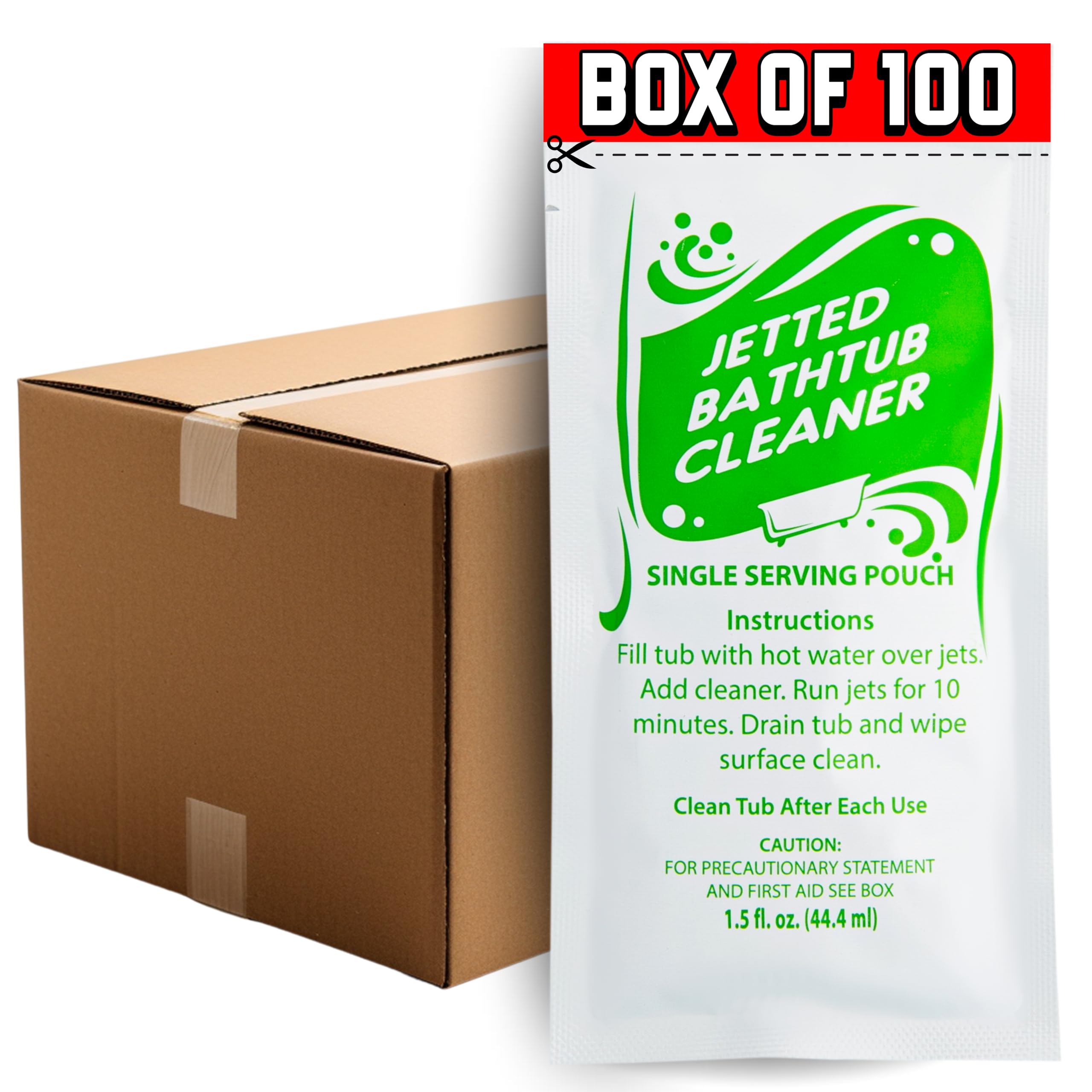 Oh Yuk Jetted Bathtub Cleaner Concentrate Case of 100 1.5 Ounce Pouches