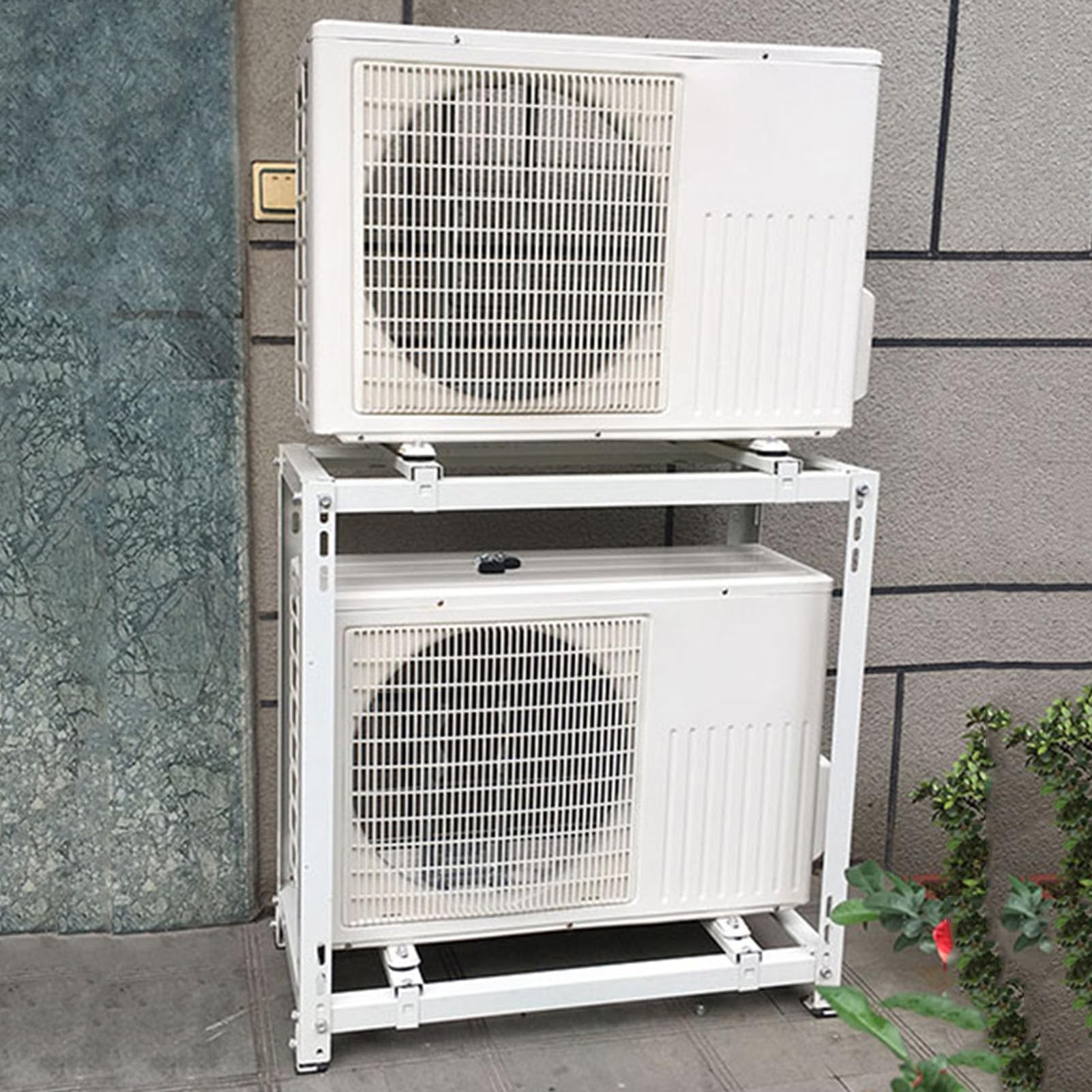 Aire Acondicionado Soporte de Suelo Antivibración para Bomba de Calor