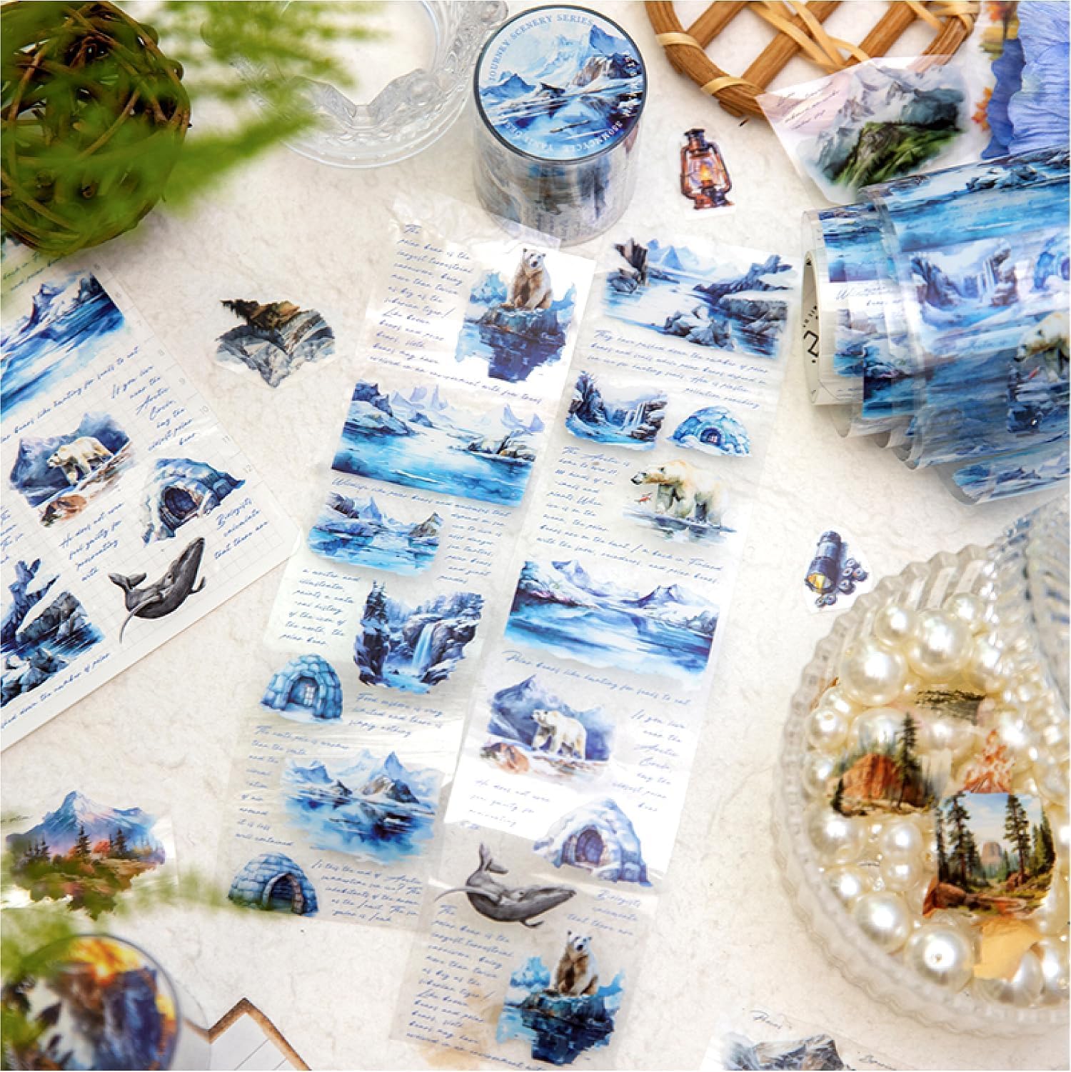 Zestawy taśm Washi PET, 6 rolek, estetyczne naklejki do scrapbookingu, kolorowe naklejki do albumu fotograficznego, na scrapbooking, journaling, akcesoria do scrapbookingu, Bullet Journals