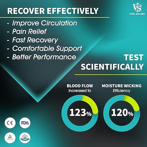 Miniatura 6 de VITAL SALVEO Soporte de compresión para hombro con soporte y estabilidad, transpirable para dolor de hombro, tendinitis rotador dislocado (1 unidad)