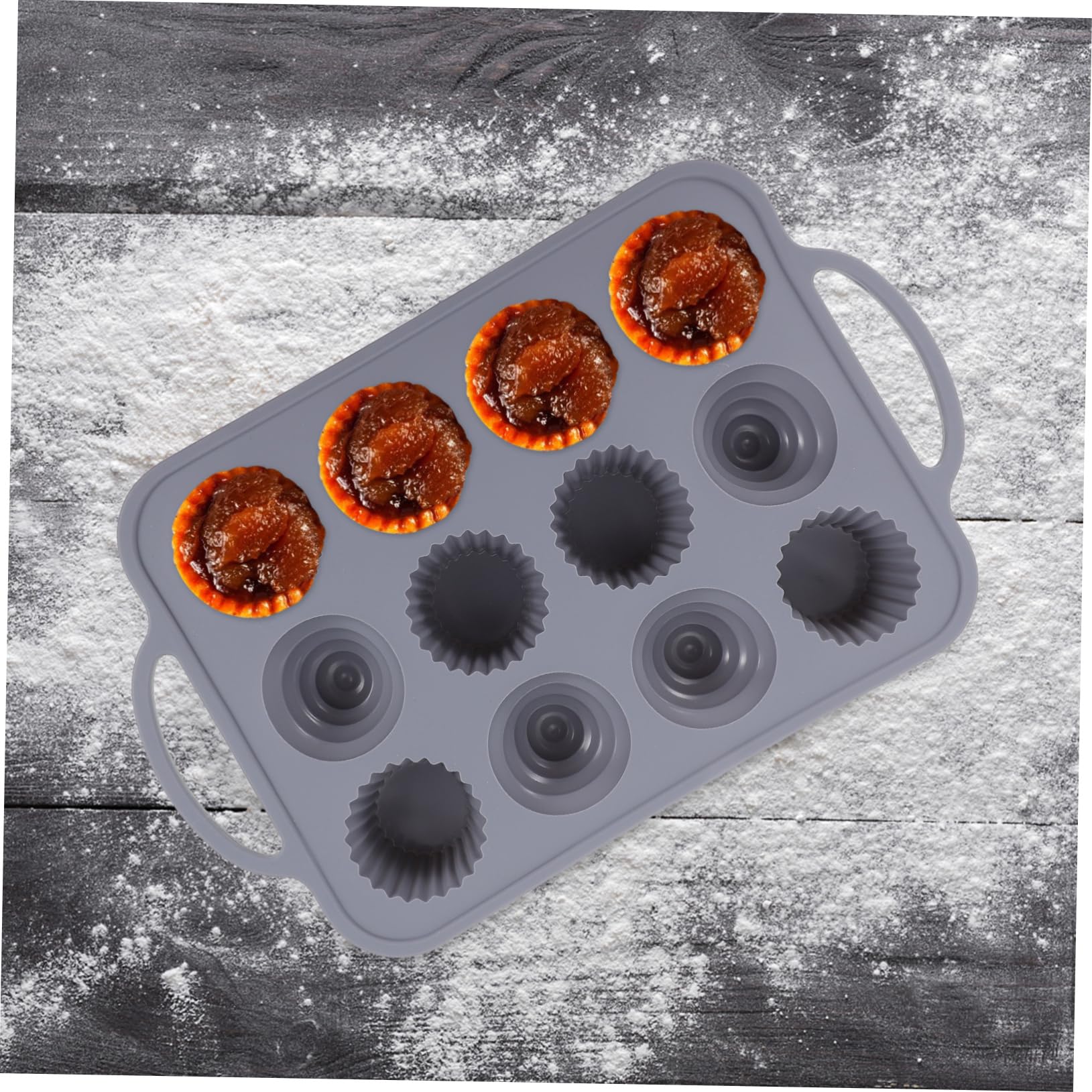 LIFKOME Fach Silikon Backform Mit Antihaftbeschichtung Für Cupcakes Lebensmittelechtes Silikon Für Anfänger Und Backliebhaber Leicht Zu Entformen Und Stabil Der Anwendung