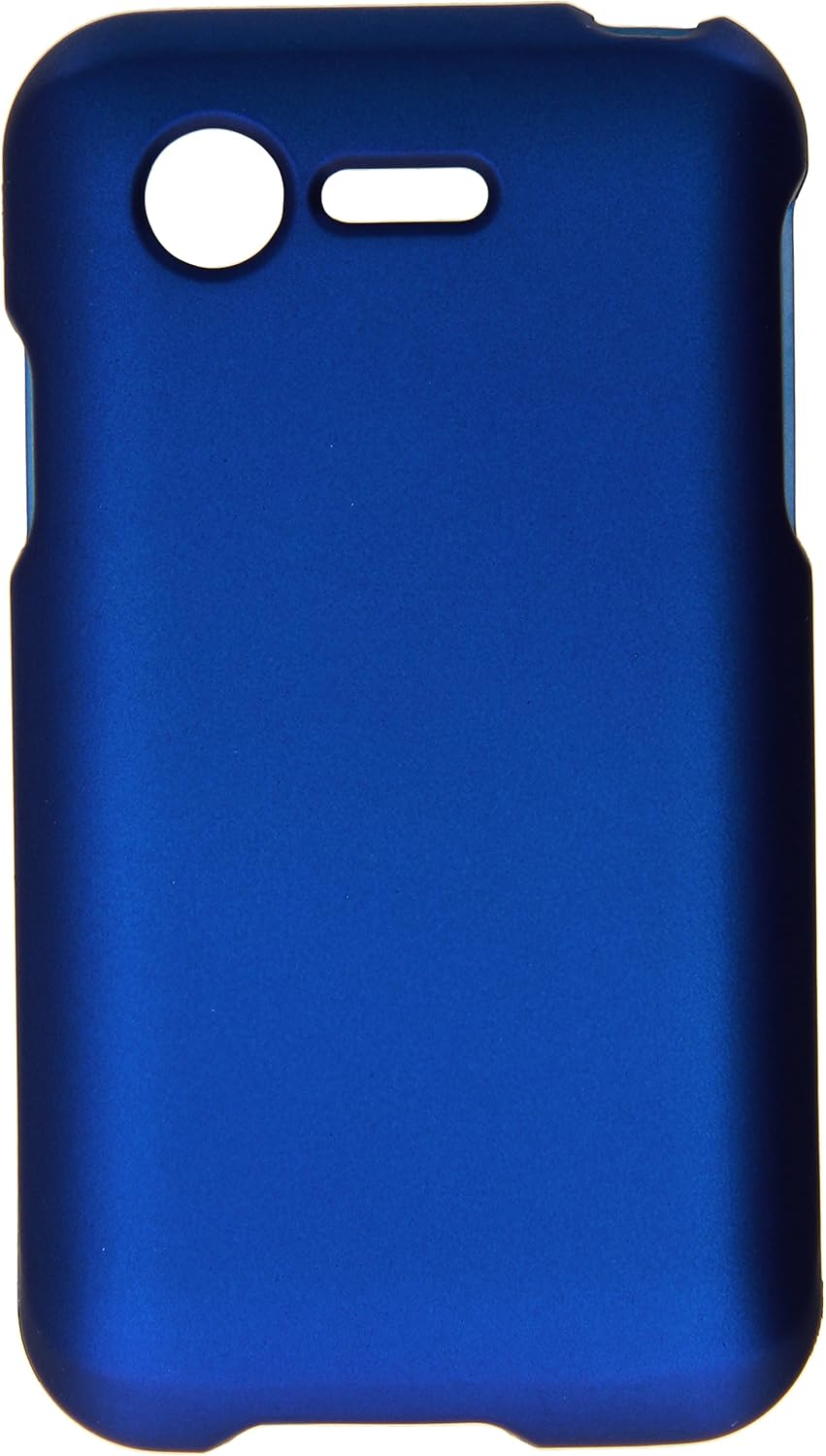 HR Wireless Rubberized Case for LG Optimus Zone 2 L34C Fuel - Retail Packaging - Cool Blue