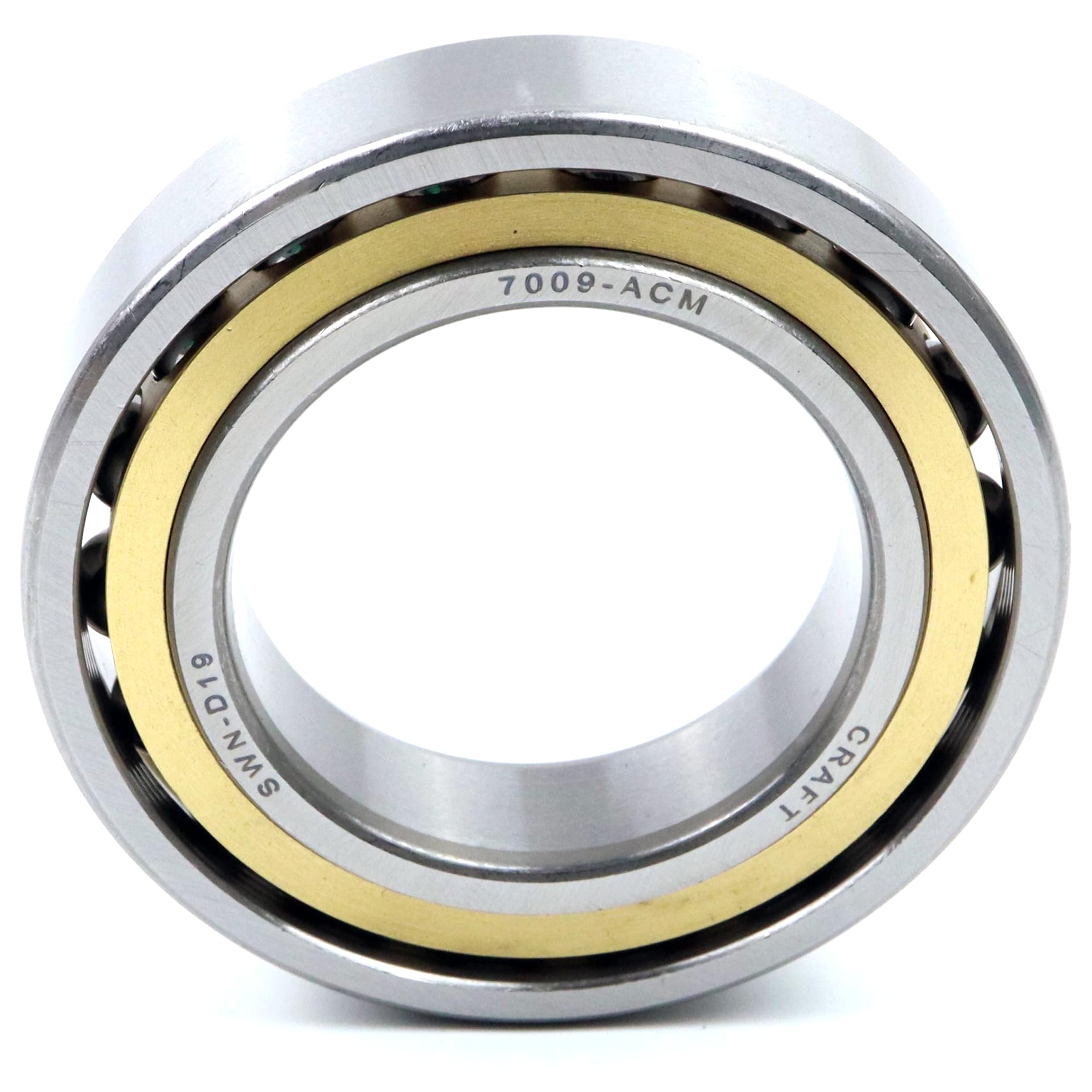Schrägkugellager 7009 ACM 45x75x16mm, DIN 628, zweireihig, Reibungsarm, abgedichtetes Lager für radiale & axiale Belastungen, Ideal für Industrie- & Automobilanwendungen