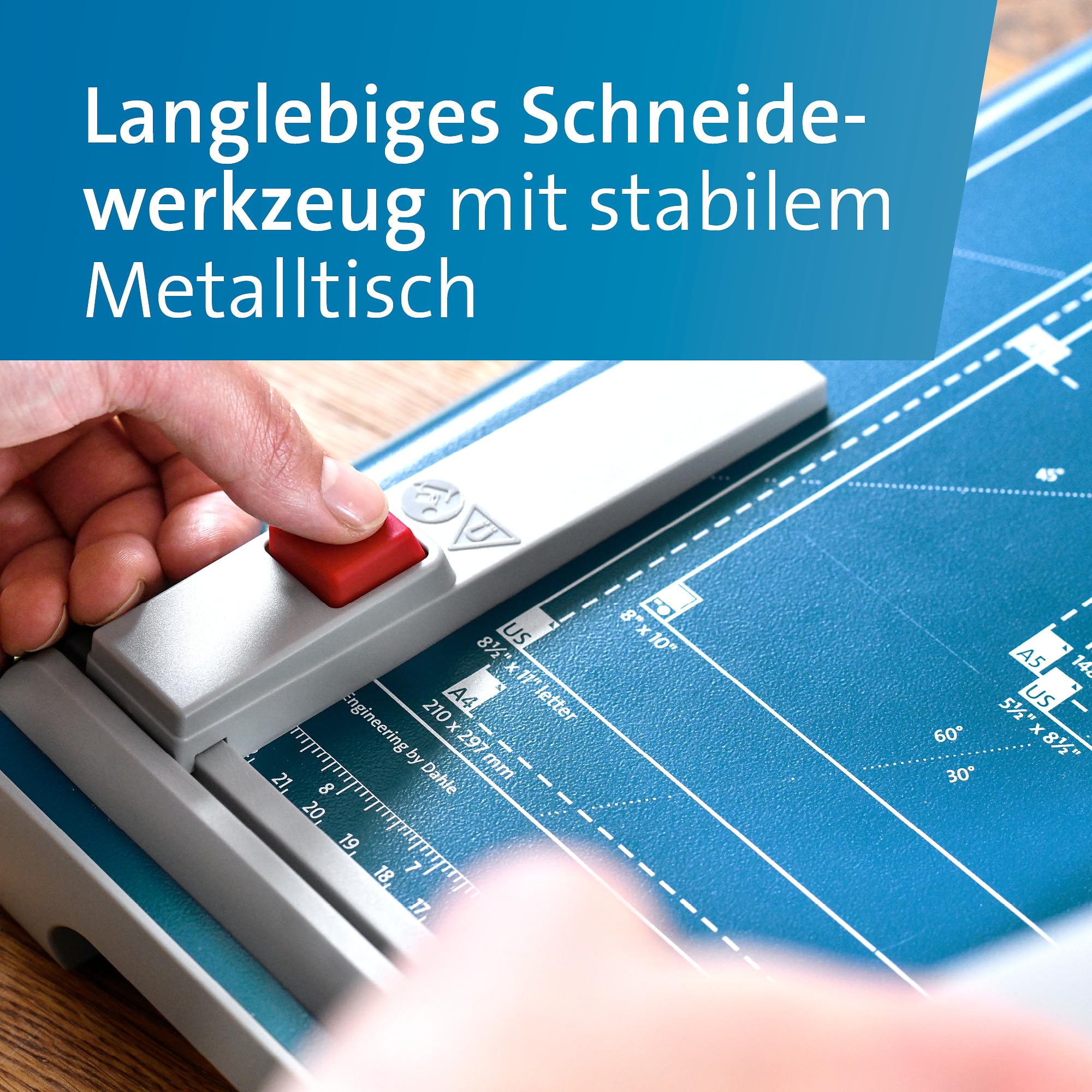 Dahle 533 Schneidemaschine DIN A4 15 Blatt Schneidleistung blau