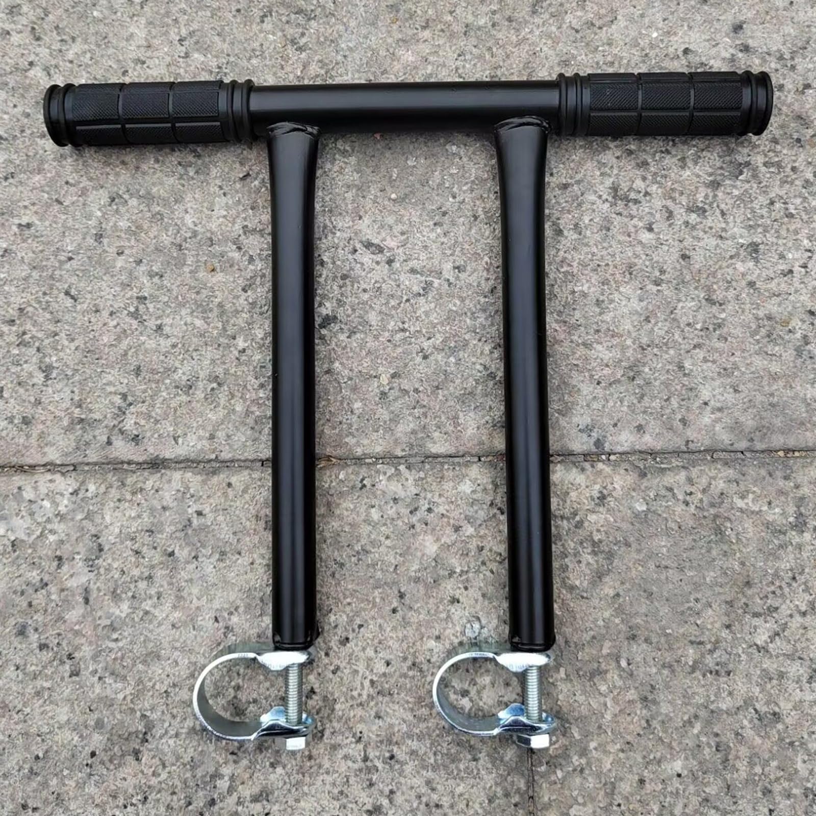 Poignée de poussée réglable en hauteur avec clip simple pour véhicules de 22 mm, 28 mm, 32 mm, 38 mm - Facilite la poussée du guidon de landau antidérapant