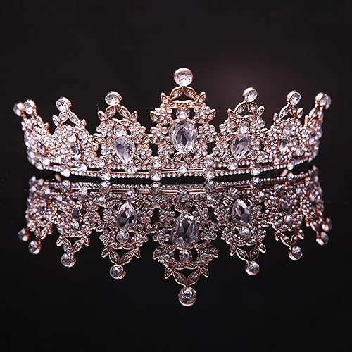 Miniatura 67 de Kamirola - Corona de reina y tiaras corona de princesa para mujeres y niñas, diademas de cristal para novia, princesa para bodas y fiestas (01)