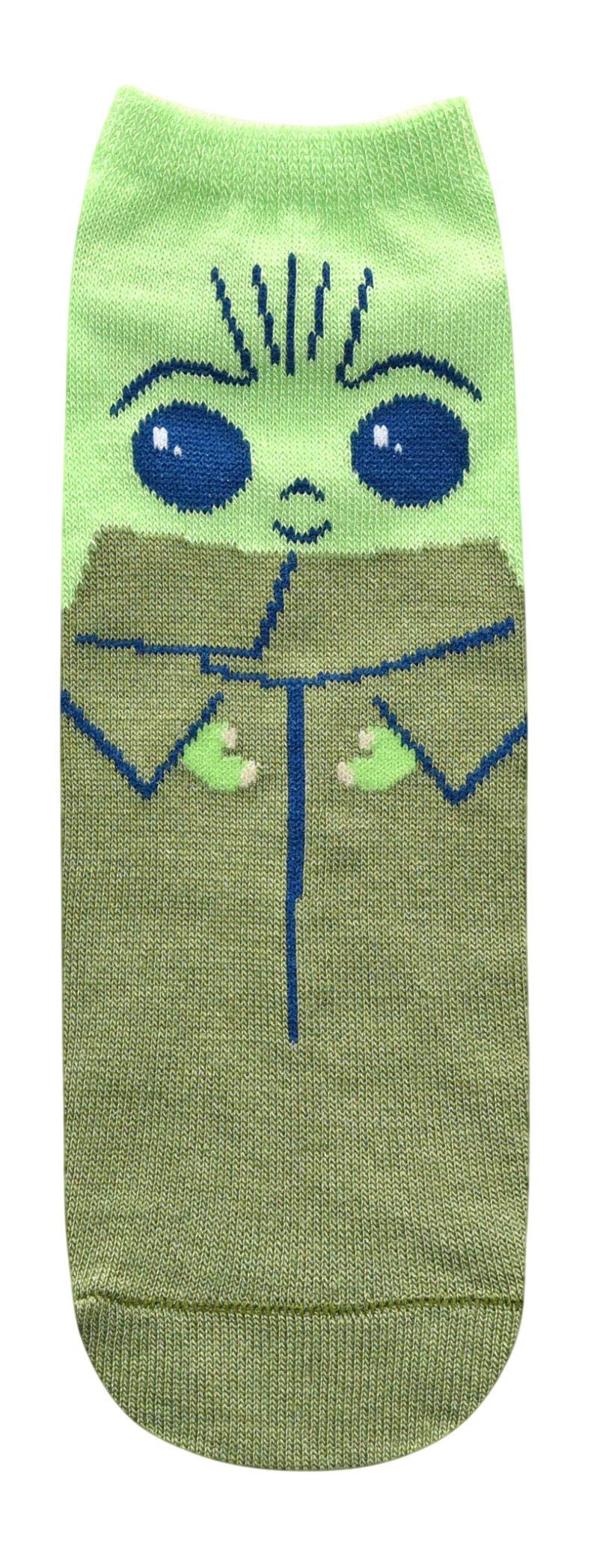 STAR WARS Baby Yoda Chibi Art Here For The Soup Juniors/Womens 5 Pack Ankle Socks