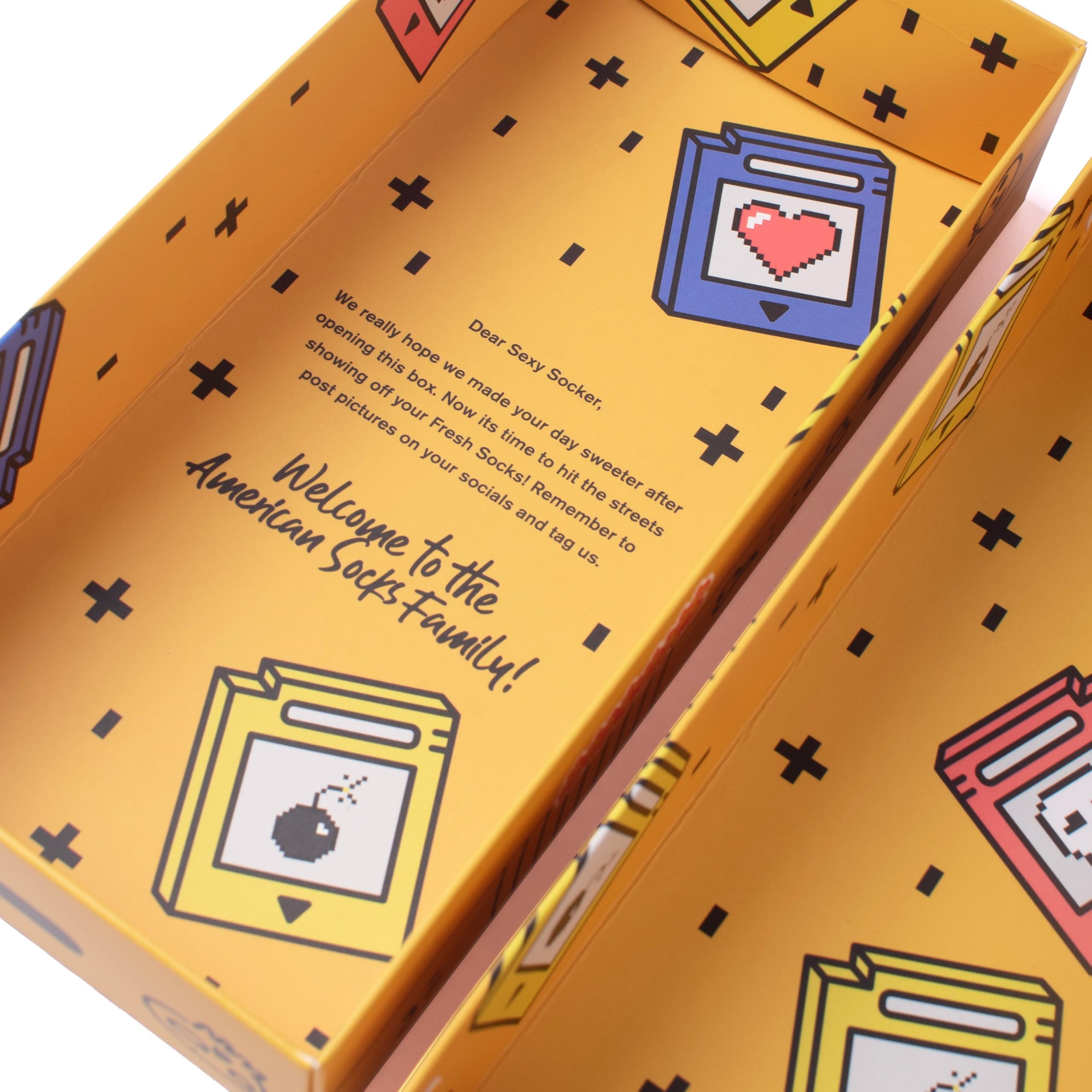 American Socks Calzini a mezza gamba | Scatola regalo Gamer Box, stile Old School | Tecnologia Controllo Umidità | Massima freschezza | Edizione limitata