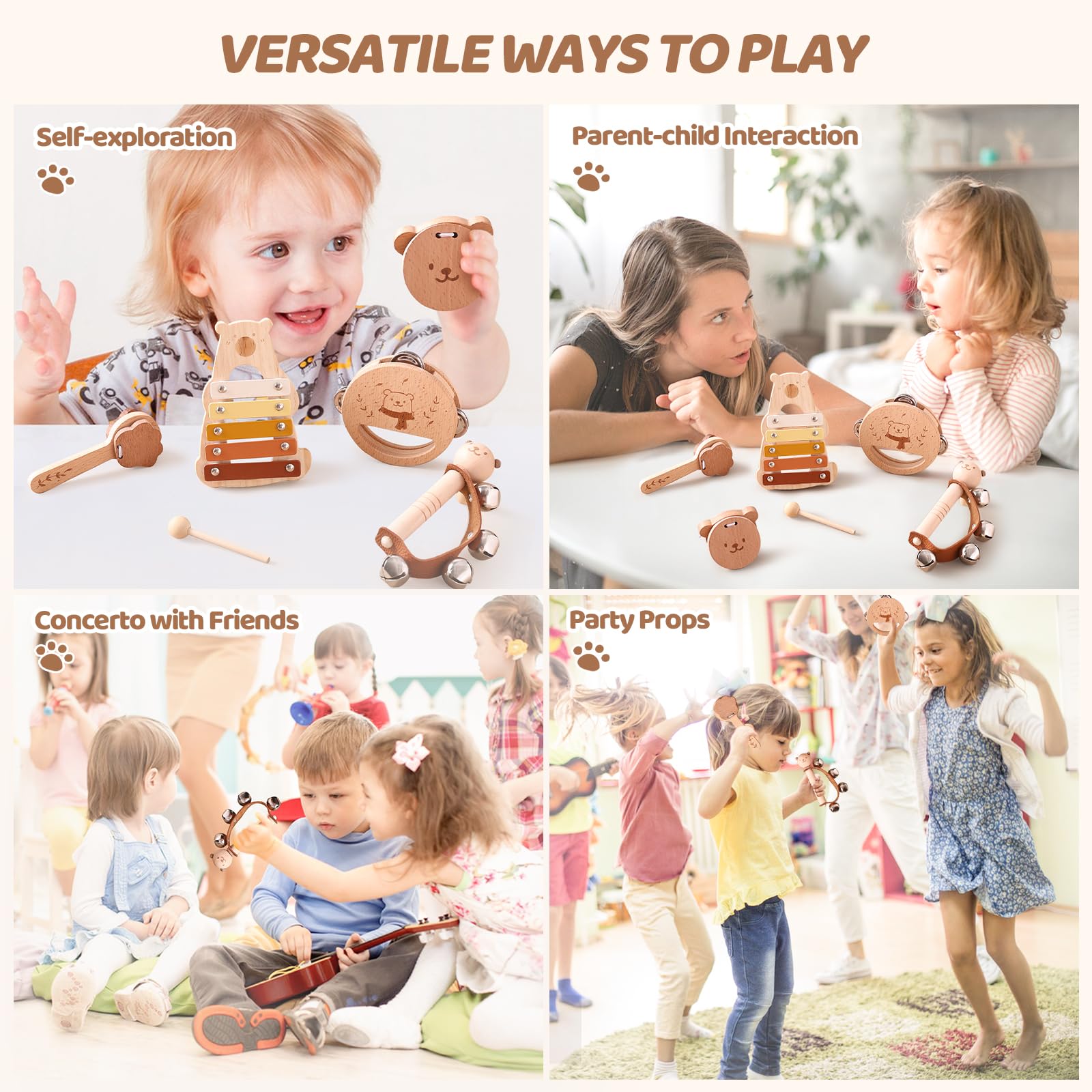 Montessori Music Set™ Kinder Tamboerijn | Mijn Hummeltje