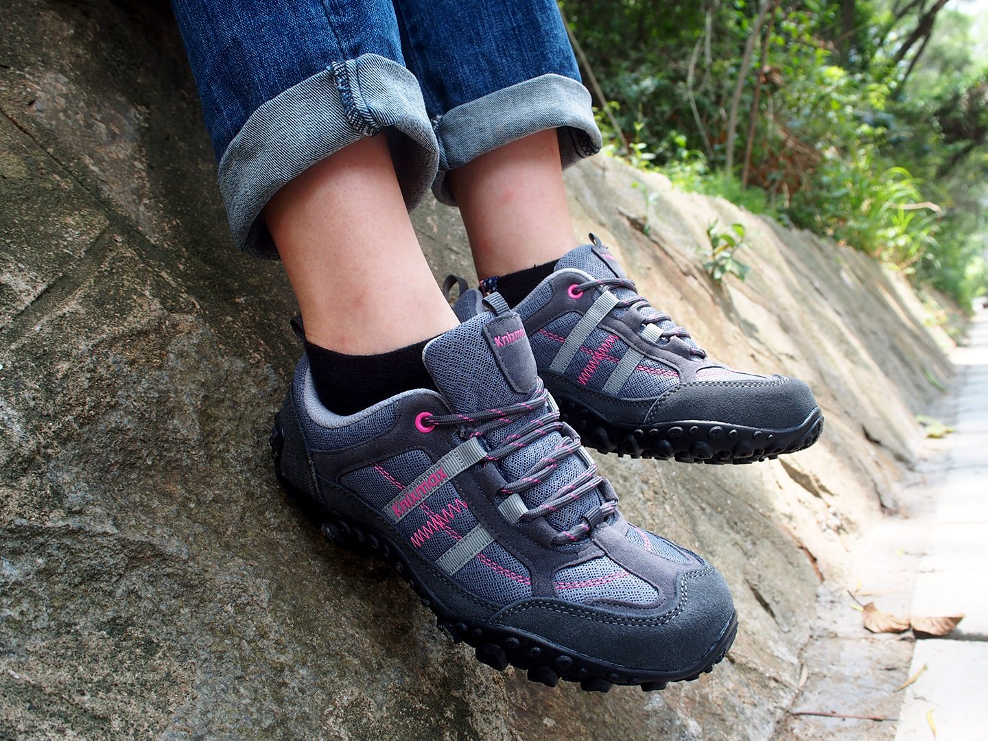 Knixmax Buty trekkingowe dla kobiet i mężczyzn, lekkie buty trekkingowe, buty outdoorowe, oddychające, antypoślizgowe, rozm. 36-46