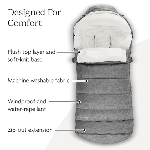 Miniatura 3 de UPPAbaby CozyGanoosh - Saco de temporada 2 en 1, se fija fácilmente a los cochecitos UPPAbaby y al asiento RumbleSeat, versátil y ultra afelpado con