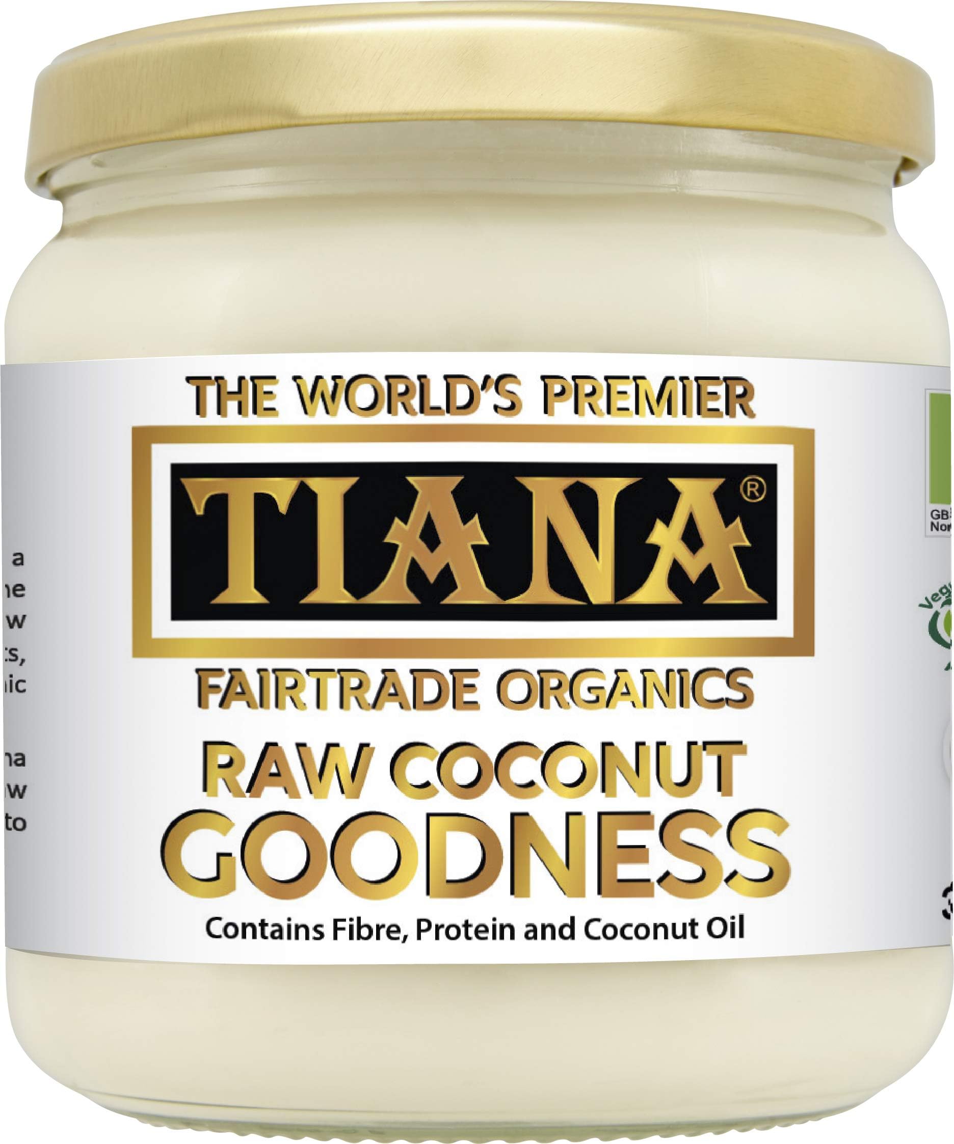 Raw Coconut Goodness 350ml (Pack of 6) – 100% Organic Unsweetened Coconut Flesh – Cold-Pressed Below 40°C – Dairy-Free, Vegan & Gluten-Free – TIANA