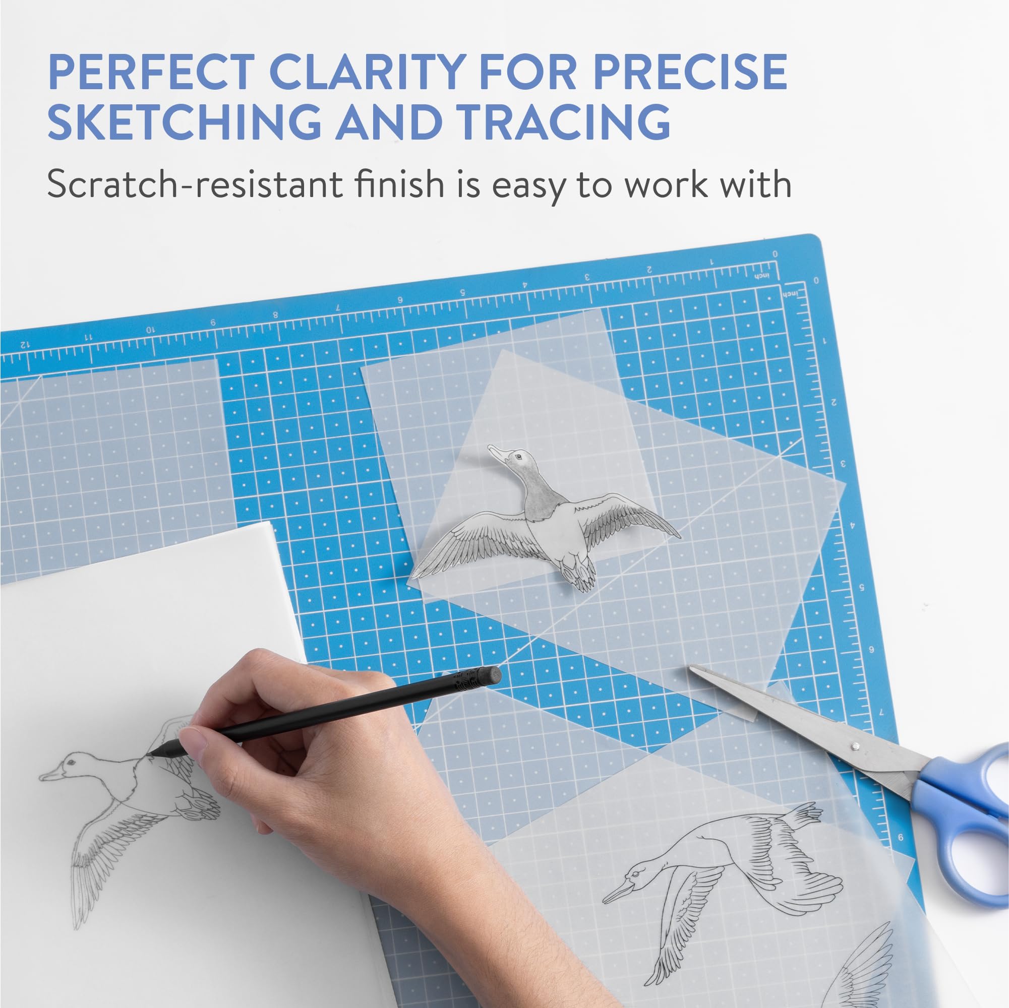 WINTEX Papier Calque Transparent A6 - Lot de 100 - Feuilles de Calque pour l'Impression Jet d'Encre - Papiers Transparents Design et Architecture