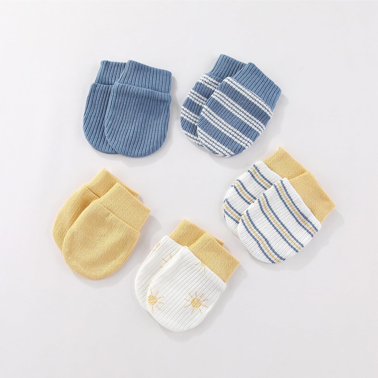 15 Pack Infant Hats Gloves Socks Unisex Baby Boy Girl Accessories Set Cotton New Born Caps Mittens