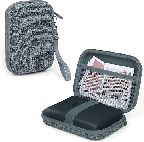 MUZIRI KINOKOO Funda rígida de EVA compatible con Fuji Instax Mini EVO Camera Mini LinkLink 2Link SQ Smartphone Photo Printer Bag con correa para la