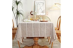 Chassic 60 x 120 inches farmhouse style rectangle tablecloths