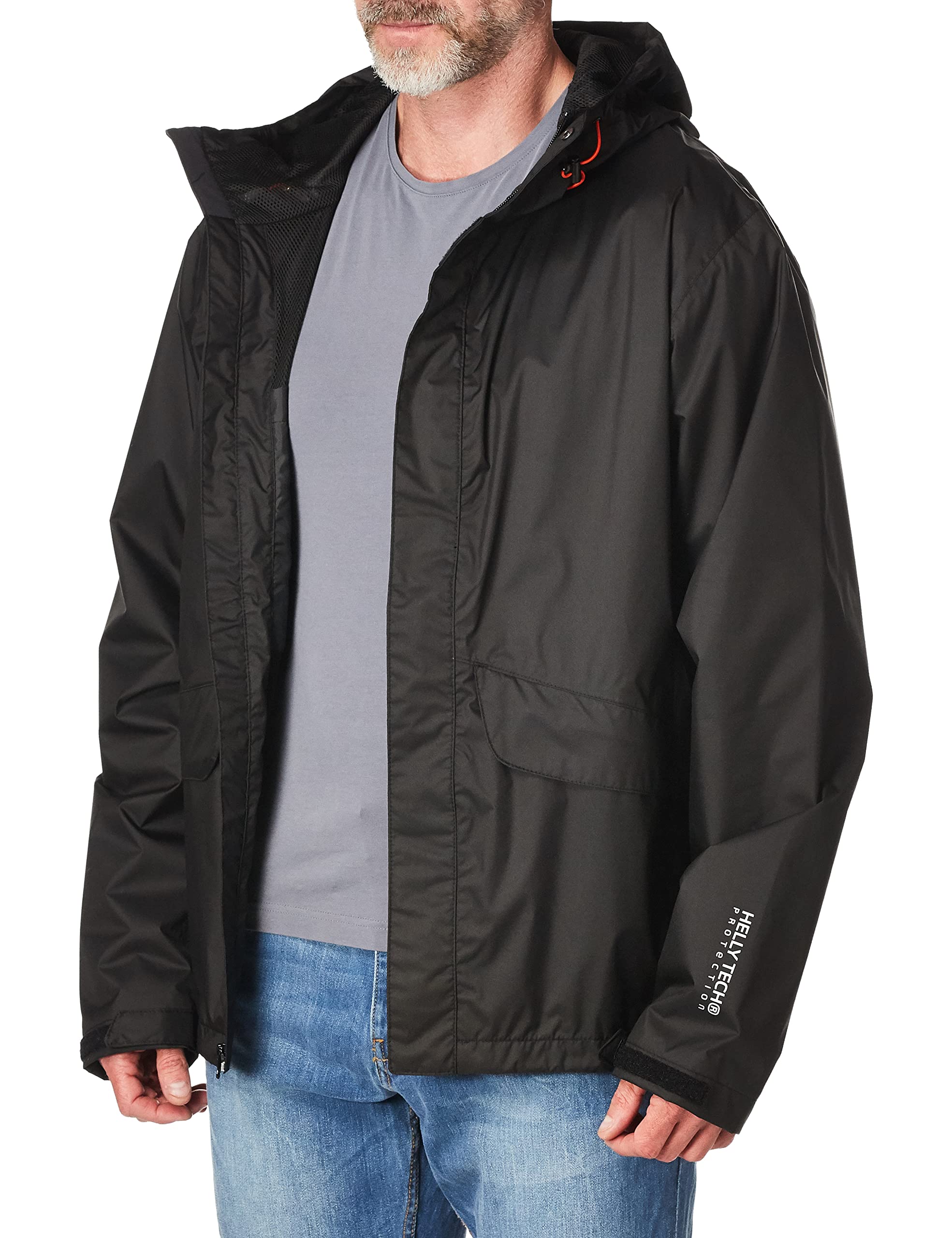 Helly Hansen Męskie płaszcze przeciwdeszczowe 70127, czarne, XXL UK