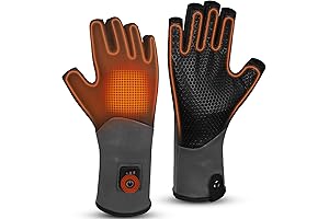 Fingerless Heated Gloves & Electric Warm Liners for Men and Women (Unisex)