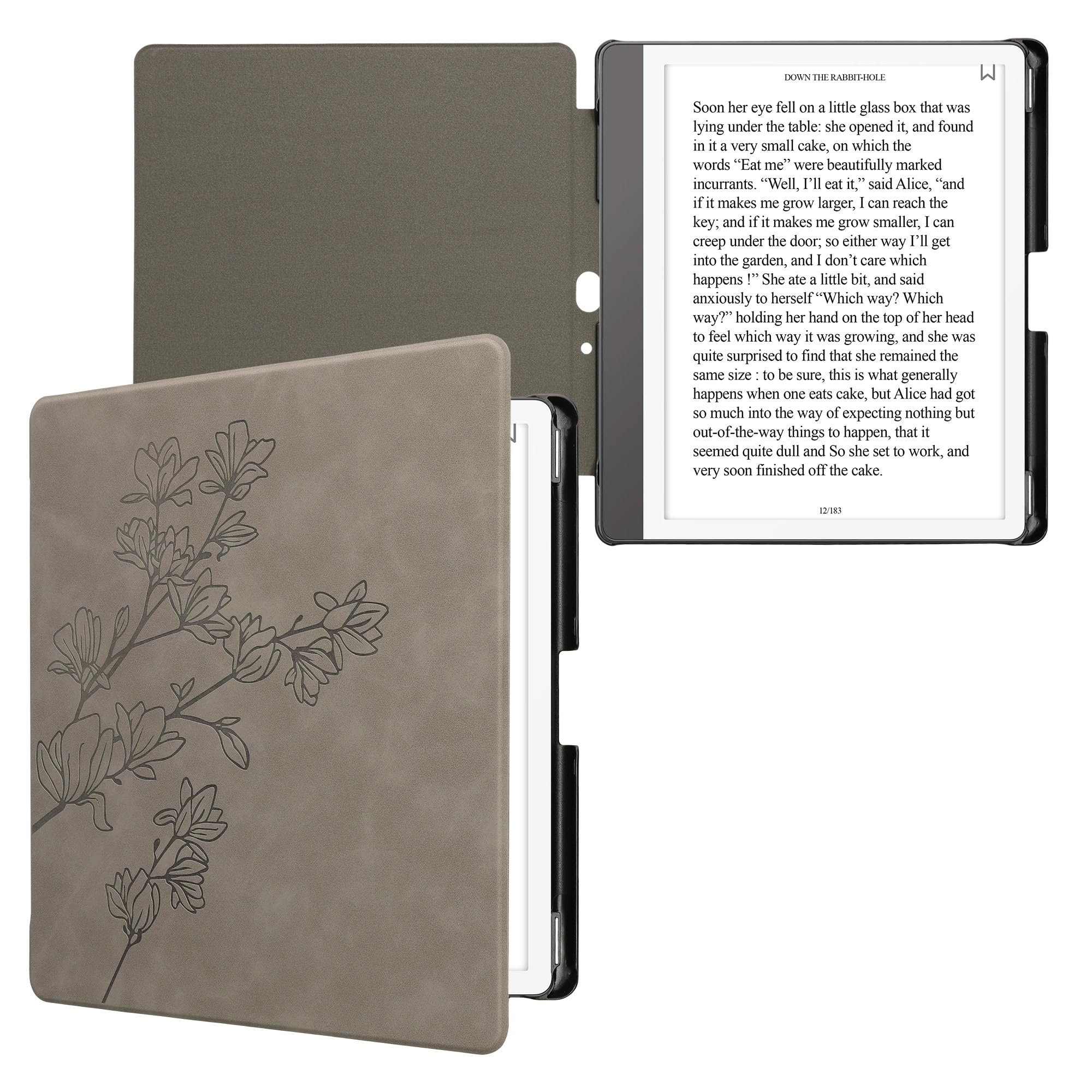 kwmobile Etui kompatybilne z Amazon Kindle Scribe (2024) pokrowiec - etui na czytnik e-booków - szary magnolie