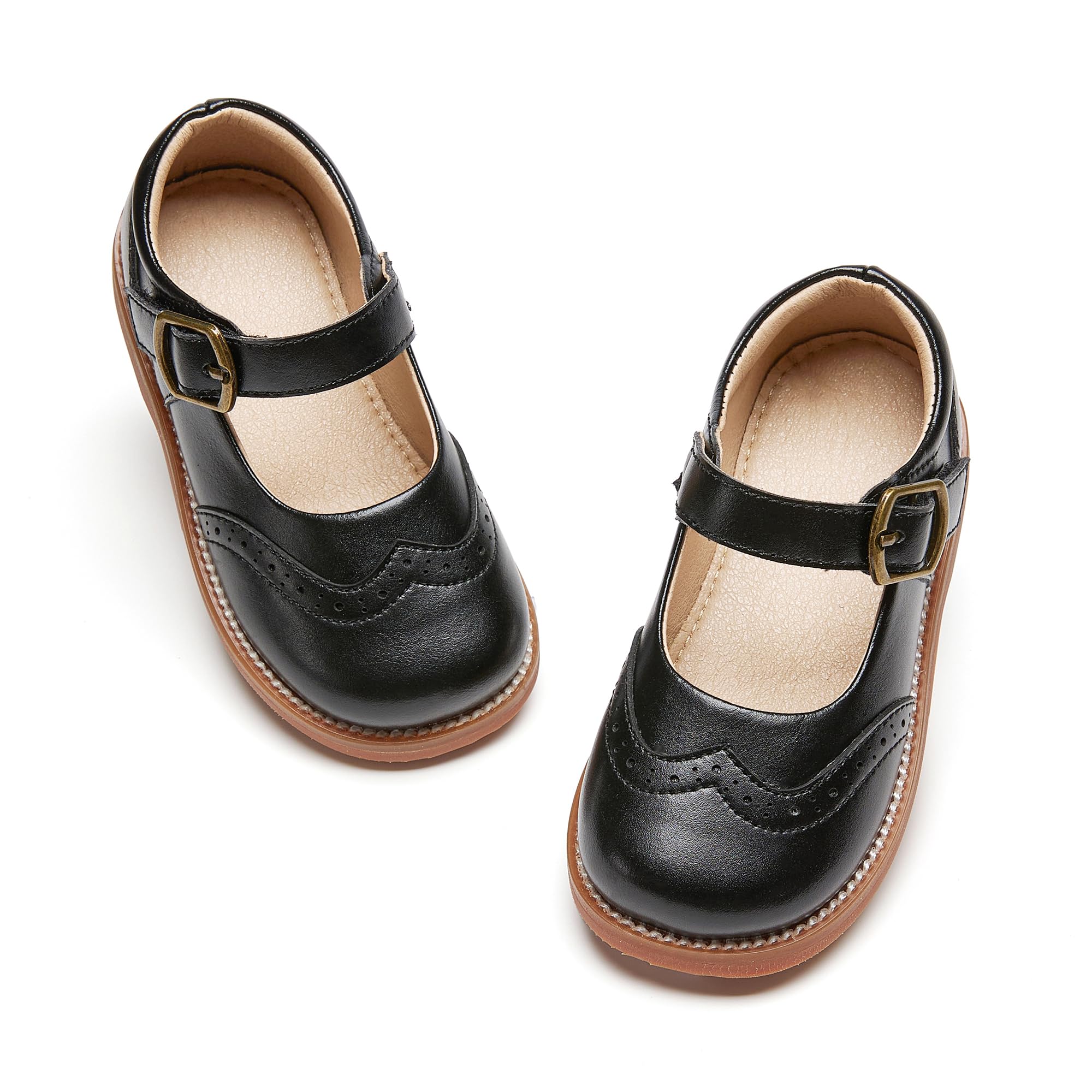 Otter MOMO Toddler Little Girls Oxford Mary Jane School Uniform Dress Shoes