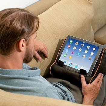 Book Couch ブックホルダー グレー　タブレットホルダークッション Amazon.co.jp: Book Couch iPad Stand | タブレットスタンド