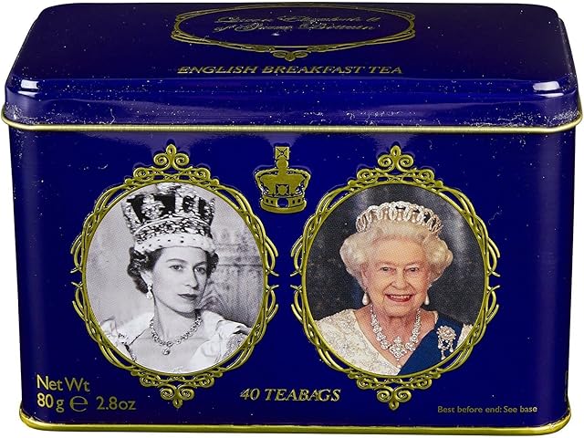 New English Teas Queen Elizabeth II Tin 80 g (40 Teabags)