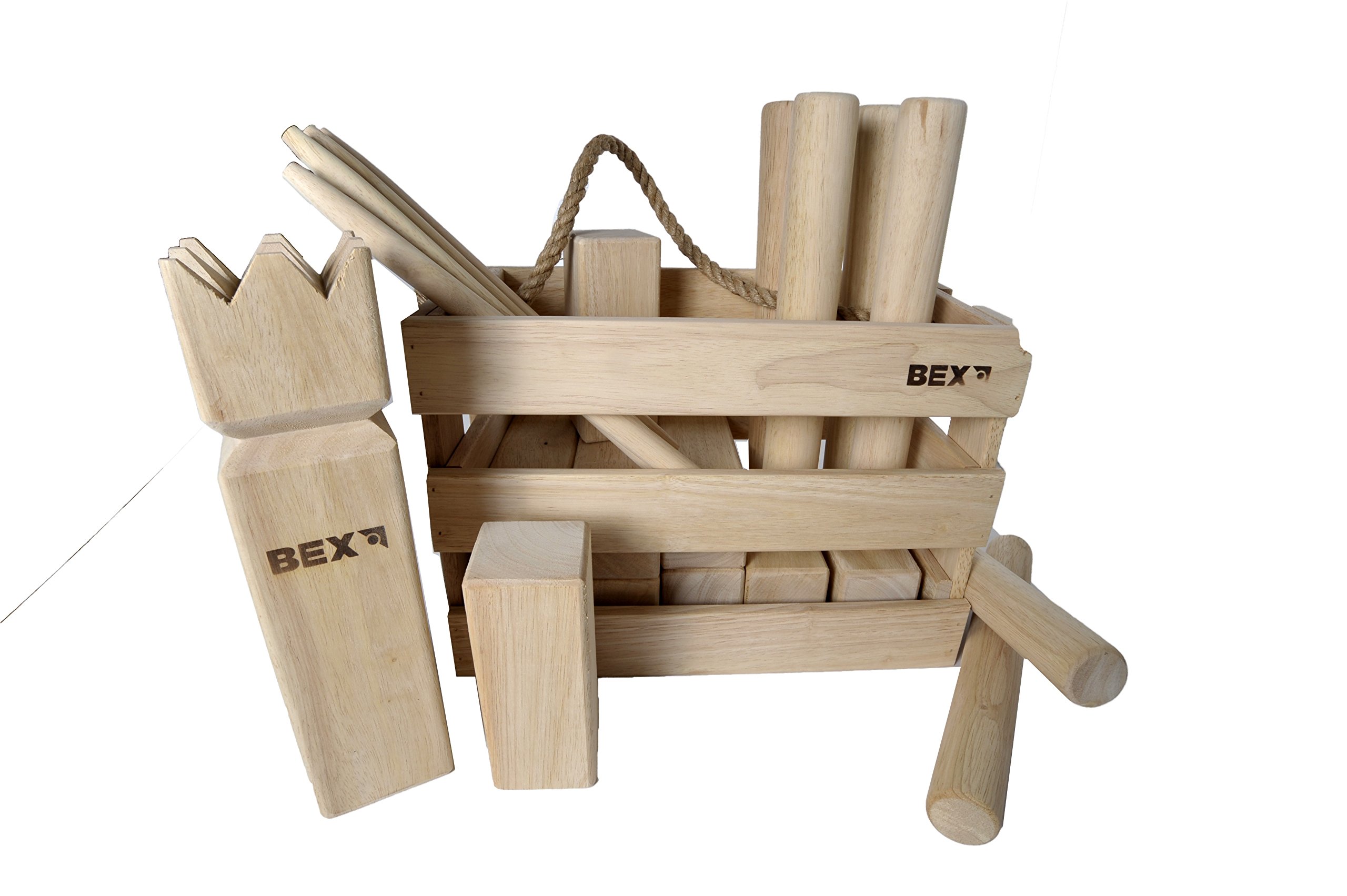 Bex 511-205 Houten kubb Original, werp- en schietspel