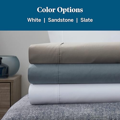 Miniatura 5 de Lucid Juego de sábanas de microfibra resistente a las arrugas y a las manchas con un diseño de bolsillo profundo en un acabado cepillado súper suave
