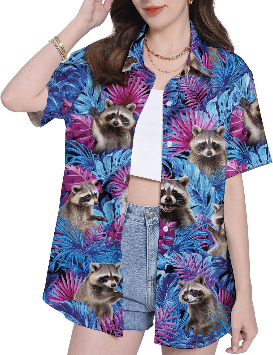 Funny Hawaiian Shirts for Women Gifts for Women Womens Casual Hawaiian Shirt for Women Hawaiian Shirts