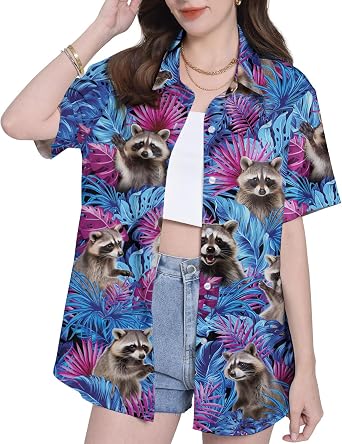 Funny Hawaiian Shirts for Women Gifts for Women Womens Casual Hawaiian Shirt for Women Hawaiian Shirts