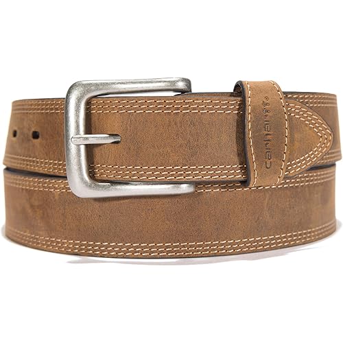 Carhartt Men's Casual Leather Triple Stitch Belts
